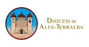 logo diocesi ales sterralba oro orizzontale